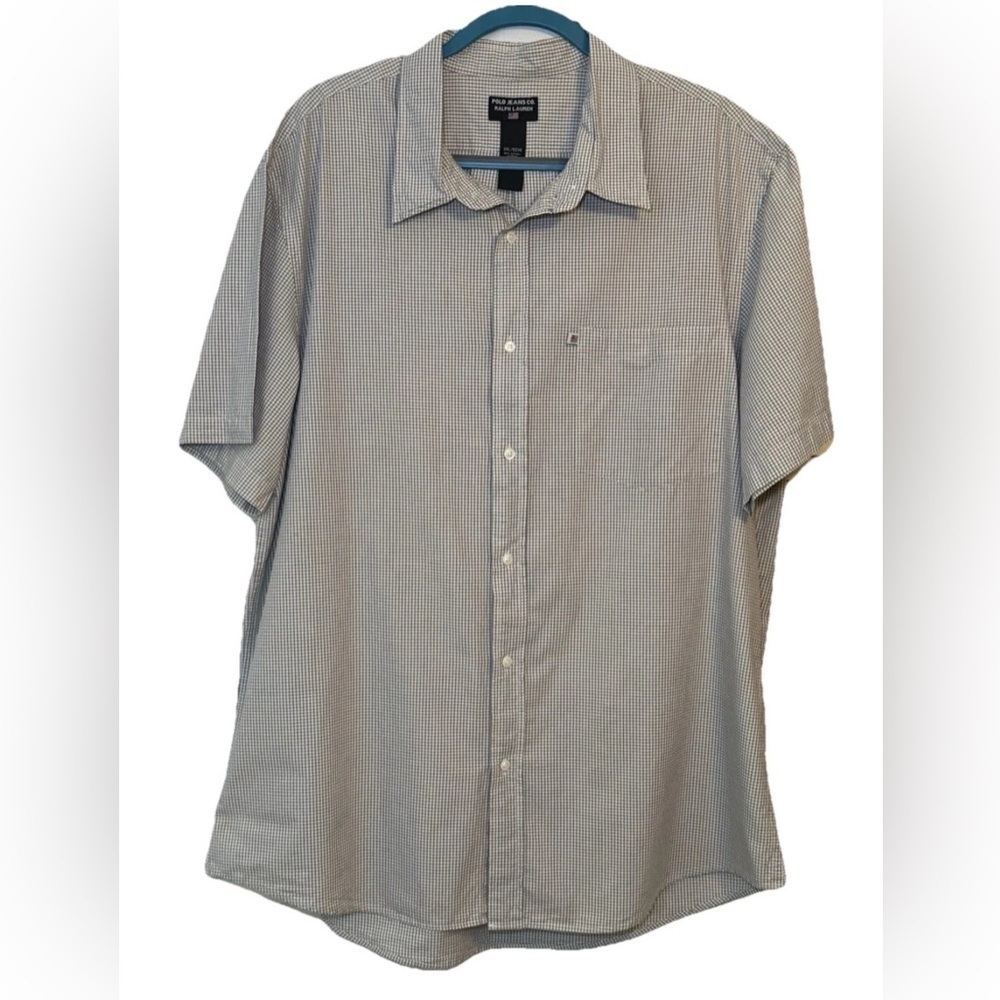 Polo Jeans Company Ralph Lauren Vintage Plaid
Short Sleeve Button Up Men's XXL